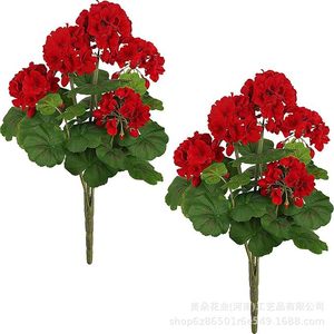 Ramo de Begonias Artificiales de Meiduo Flower Industry, Color Blanco Seda, Decoración para Interiores y Exteriores - Product Image 3