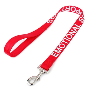 पालतू प्रशिक्षण काम करने वाली लीश चिकित्सा कुत्ते नायलॉन पट्टा छोटे मध्यम बड़े कुत्तों के लिए चिंतनशील अक्षरों के साथ मुद्रित - Product Image 5