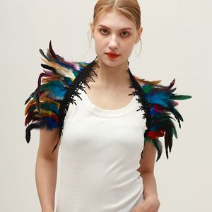 Pabrik Tiongkok syal bulu desain modis syal wanita dewasa Halloween kostum bola aksesoris Cosplay Set kostum - Product Image 4