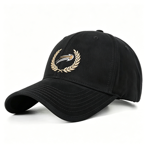 Casquette de baseball et de golf personnalisée en polyester imperméable à 6 panneaux avec logo en caoutchouc découpé au laser, vente en gros OEM de haute qualité - Product Image 1