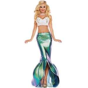 Costumes de mascarade sexy pour adultes, queue de sirène, tenue de cosplay de sirène, jupes et soutien-gorge pour soirées d'Halloween et jeux de rôle en boîte de nuit - Product Image 1