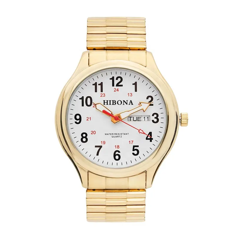 Fashion Stainless Steel Watches Woman Wrist Cheap Quartz Watch With Gold Color