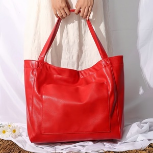 Fashion Women Tote <b>Handbags</b> Custom Logo Designer Wholesale Large PU Material Zipper Closure Daily Use <b>Handbag</b> - Product Image 4