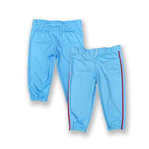 Ensemble de maillots de baseball en polyester personnalisés conception par sublimation vente en gros uniforme de baseball bleu vierge - Product Image 3