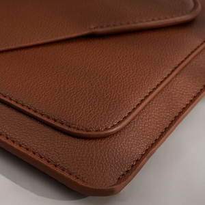 Nouveauté : Housse pour ordinateur portable en cuir pour homme et femme, sacoche personnalisable avec logo, idéale pour le bureau et les trajets quotidiens - Product Image 4