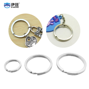 New Design Stainless Steel Flat Split <b>Key</b> <b>Rings</b> Custom Logo Available For Keychain Manufacturers - Product Image 1