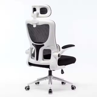 Chaises de bureau ergonomiques de luxe de haute qualité, noires, réglables en hauteur, avec support lombaire, pour le bureau à domicile et les salles de réunion