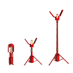 Torre de Luz LED Telescópica Portátil com Suporte de Tripé, Luz de Trabalho Ajustável em Altura para Local de Resgate, Obras e Camping - Product Image 4