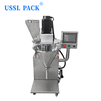 Machine de remplissage semi-automatique de poudre LT-700 à vis sans fin en acier inoxydable pour l'emballage de poudres alimentaires en atelier