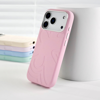 Coque de téléphone magnétique en silicone liquide à motif floral JOYPORODO V-S01, design original, pour iPhone 14 15 16 17 Pro Max, coque tendance antichoc