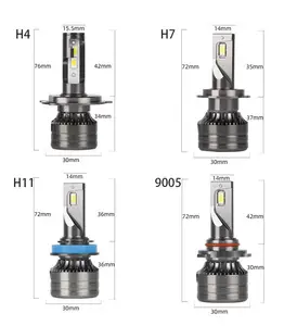 ヘッドライト電球C6 V13 Mi2 LEDライトカー36W 48W 60W H4 H7 H13 9006 9007