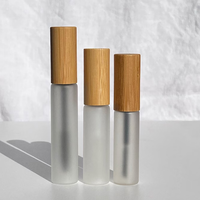 Bouteilles en verre dépoli pour gloss et mascara, vides, avec bouchon à vis ambré, contenants cosmétiques de haute qualité pour perruques