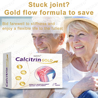 Comprimés de calcitrine d'or OEM de gros soutient la santé des dents multi vitamines C D minéraux calcium chondroïtine 60 pilules