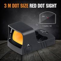 Ohhunt Optics 1x15x21 Viseur point rouge tactique Shake Awake, 10 niveaux de luminosité, étanche IPX67, viseur réflexe