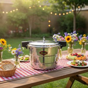 <span class=keywords><strong>Olla</strong></span> a Presión <span class=keywords><strong>de</strong></span> Aluminio Ecológica <span class=keywords><strong>de</strong></span> 26L, Compatible con Gas e Inducción, en Oferta en el Mercado Americano - Product Image 5