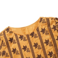 Robes africaines personnalisées H&D BS019 pour femmes, robe longue traditionnelle brodée en Bazin, robe maxi tendance