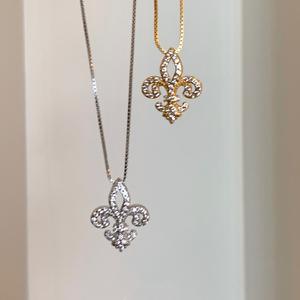 Conjunto de Joyería de Lujo Iris, Plata de Ley S925, Diseño de Nicho Nocturno, Collar y Aretes con Colgante de Flor de Iris con Diamantes Completos, Plata Pura - Product Image 3