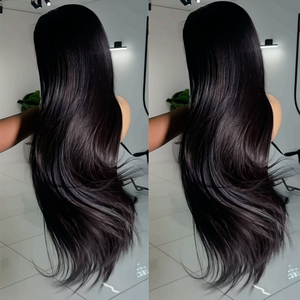 Pelucas de <span class=keywords><strong>Cabello</strong></span> Humano Virgen Indio, Listas para Usar, con Cierre 13x4, Frente de Encaje, Cutícula Alineada, sin Pegamento, Encaje HD - Product Image 2