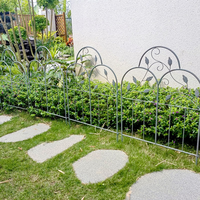Panel de Cerca Metálica de Acero de Alta Calidad para Jardín, Cerca Ornamental Tubular de Acero