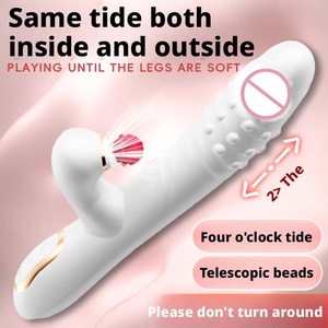 새로운 진동기 텔레스코픽 여성 자위기구 IPX6 방수 USB 충전식 10단계 40-60분 사용시간 마사지 스틱 성인용품 - Product Image 5