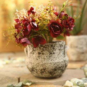 ช่อดอกไม้ประดิษฐ์กุหลาบและไฮเดรนเยีย ยี่ห้อ Yihua Floral Art ดอกไม้ผ้าไหมสไตล์นอร์ดิก สำหรับตกแต่งห้องนั่งเล่น และเป็นพร็อพถ่ายภาพ - Product Image 4