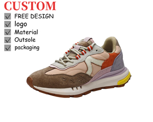Sneakers Chunky da <span class=keywords><strong>Donna</strong></span> con Logo Personalizzato - Scarpe Retro Stile Daddy con Etichetta Privata - Calzature con Piattaforma Multicolore OEM/ODM - Product Image 1