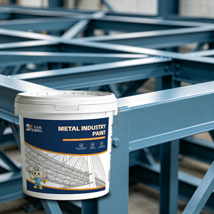 <span class=keywords><strong>Peinture</strong></span> industrielle acrylique liquide 2-en-1 anti-<span class=keywords><strong>rouille</strong></span> et colorante à séchage rapide en 30 minutes avec application au pinceau - Product Image 1