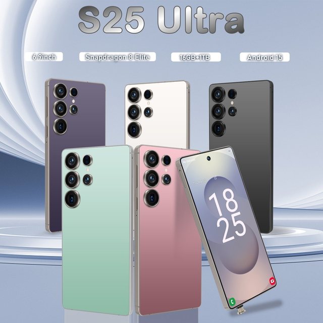 S25 5G Smartphone Ultra High Quality 6.9 Inch Unlocked Dual Card 108MP Beauty Camera Deca Core CPU HD Screen Global Version