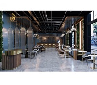 Design d'intérieur de salon de cigares, ensemble de meubles de salon de chicha personnalisé, comptoir de bar d'hôtel, restaurant, ensemble de table et de chaises de café moderne