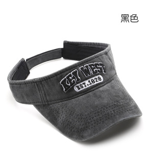 Casquette de soleil ouverte pour hommes et femmes, style <span class=keywords><strong>vintage</strong></span>, délavée et usée, protection UV, réglable et respirante, idéale pour l'été et les activités sportives en extérieur - Product Image 6