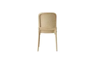 Silla de Plástico PP para Interior y Exterior, Juego de Comedor, Color Madera - Product Image 4