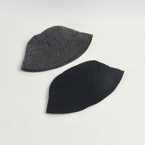 Autumn New Korean Version Rhinestone Starry Bucket <b>Hat</b> Women Lady Fashion Flat Top Trend Bucket <b>Hat</b> - Product Image 2