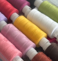 Set Benang Jahit Berwarna-warni 40/2 100% Benang Poliester untuk Jahitan DIY di Rumah