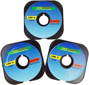 Indicateur de pêche à la mouche Tippet Leaders indicateur de morsure de <span class=keywords><strong>nymphe</strong></span> européenne bicolore haute visibilité 0.18-0.3MM 30m/bobine B10 - Product Image 1