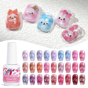 MissGel - Suministros Profesionales al por Mayor, Conjunto de Esmaltes de Uñas Semipermanentes en Gel UV de Color Translúcido - Product Image 2