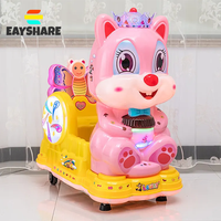 Venta al por mayor Parque de Atracciones Instalaciones Niños Paseo Arcade Columpio Coche Eléctrico Niños Columpio Coche Con Pantalla