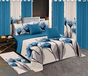 Pronti <span class=keywords><strong>per</strong></span> la spedizione di 13 pezzi Set di lenzuola di cotone Set di biancheria da letto con <span class=keywords><strong>tende</strong></span> copriletto copriletto all'ingrosso Set di biancheria da letto - Product Image 2