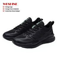 Chaussures de course pour hommes en maille respirante, légères, avec absorption des chocs, baskets athlétiques, logo personnalisé, chaussures de marche