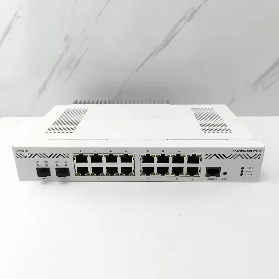 MikroTik CCR2004-16G-2S+PC 16x Gigabit Ethernet Ports, 2x10G