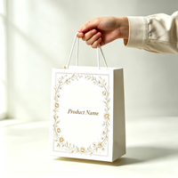 Sac cadeau en papier kraft imprimé sur mesure avec poignée torsadée, logo OEM ODM pour emballage de boutique, mariage, fêtes