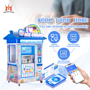 Robot bán kem tự động thương mại 3 hương vị Thành phần sữa Mềm phục vụ Máy bán kem tự động - Product Image 6