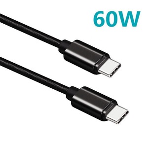 Câble USB C vers Type C tressé en nylon de 1 m, PD 60 W, câble de charge rapide et de transfert de données pour téléphone 17 <span class=keywords><strong>Pro</strong></span> <span class=keywords><strong>Max</strong></span> - Product Image 3