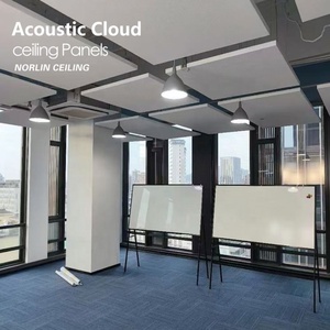 Panneaux de plafond en fibre de verre recouverts de tissu, design d'intérieur, panneaux acoustiques suspendus en fibre de verre, panneaux acoustiques pour l'intérieur - Product Image 1