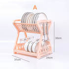 Giá rẻ bán buôn công cụ nhà bếp nhựa cống Bát món ăn giá khô nhựa lưu trữ nhà bếp Kệ chủ sở hữu - Product Image 5