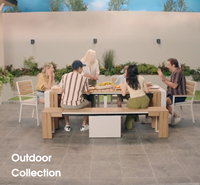 Table de jardin extensible de luxe moderne pour 14 personnes, table transformable, table extensible pour repas en plein air, ensemble de table extensible pour la vente en gros