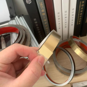 201 Stainless Steel Countertop and Bar <b>Edging</b> Flat Strip Trim Patti with Self-Adhesive Backing <b>Tape</b> - Product Image 1