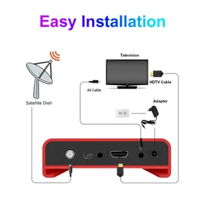 Récepteur <span class=keywords><strong>satellite</strong></span> <span class=keywords><strong>TV</strong></span> numérique H265 avec Wi-Fi intégré pour l'Afrique, décodeur <span class=keywords><strong>TV</strong></span> FTA, boîtier décodeur, plastique, vente chaude - Product Image 4