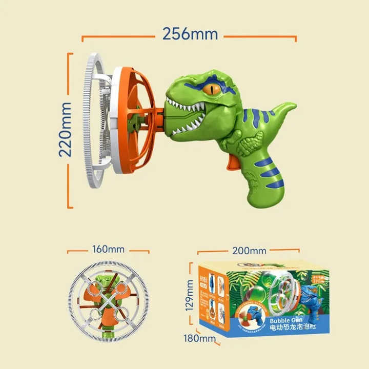 Fan Dinosaur Bubble Machine Bubbles Handheld Electric Dinosaur Bubble Machine Juguetes al aire libre