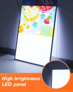 Caja de Luz Publicitaria Ultrafina de 500x700 mm, Marco de Aluminio con Cubierta de Vidrio Templado y Pantalla LED de Doble Cara - Product Image 6