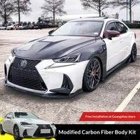 Kit carrosserie en fibre de carbone pour Lexus IS200 IS300 IS250 (2013-2019) : Spoiler, Diffuseur, Jupes latérales, Lame avant, Pare-chocs avant et arrière